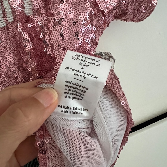 House of Mua Mua NWT Supergirl Sequin Beaded Embroidered Mesh Crop Top Size XS - Picture 6 of 6